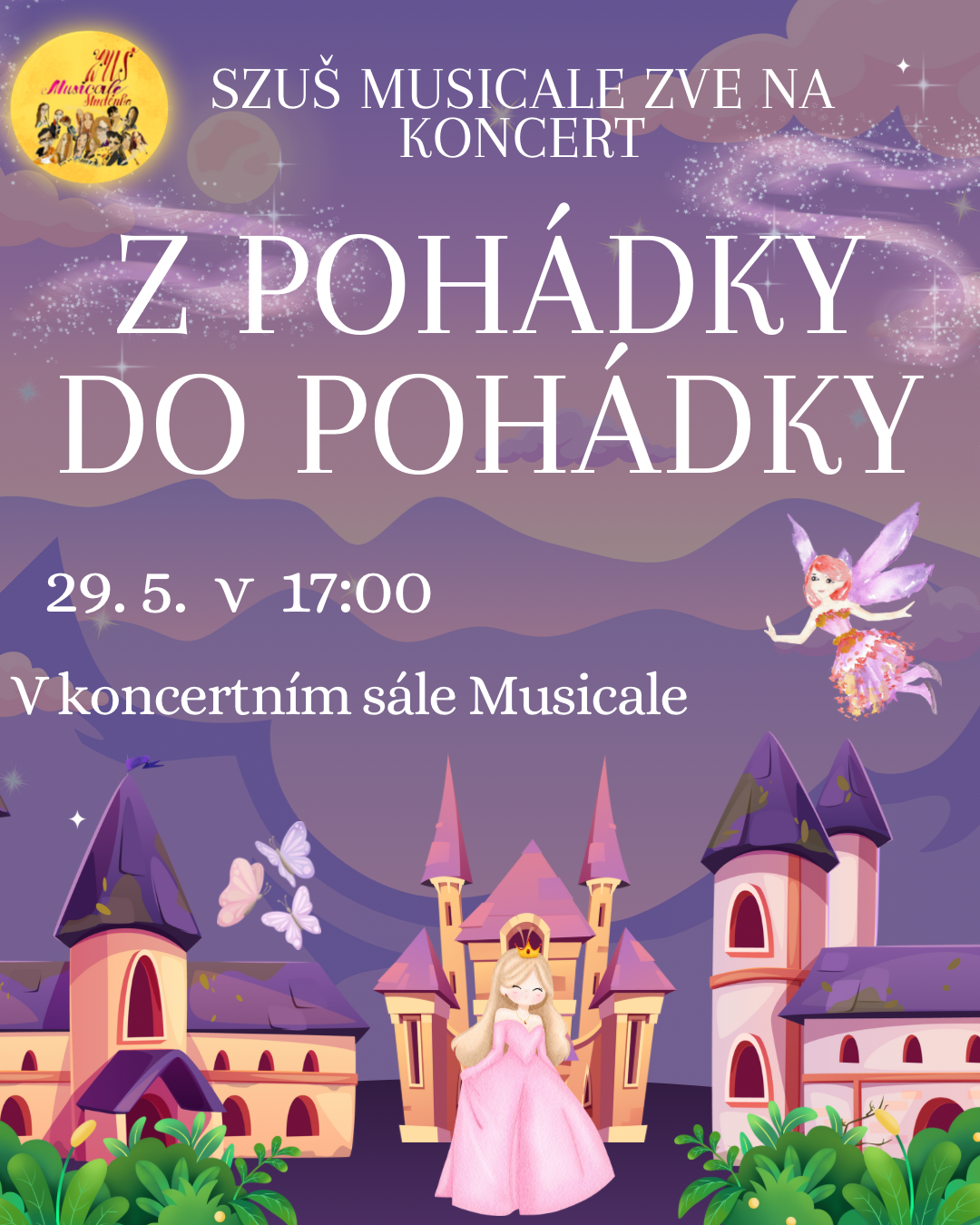 Purple White Illustrative World Fairytale Day Instagram Post