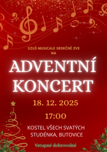 Red and Gold Elegant Christmas Concert Night Poster