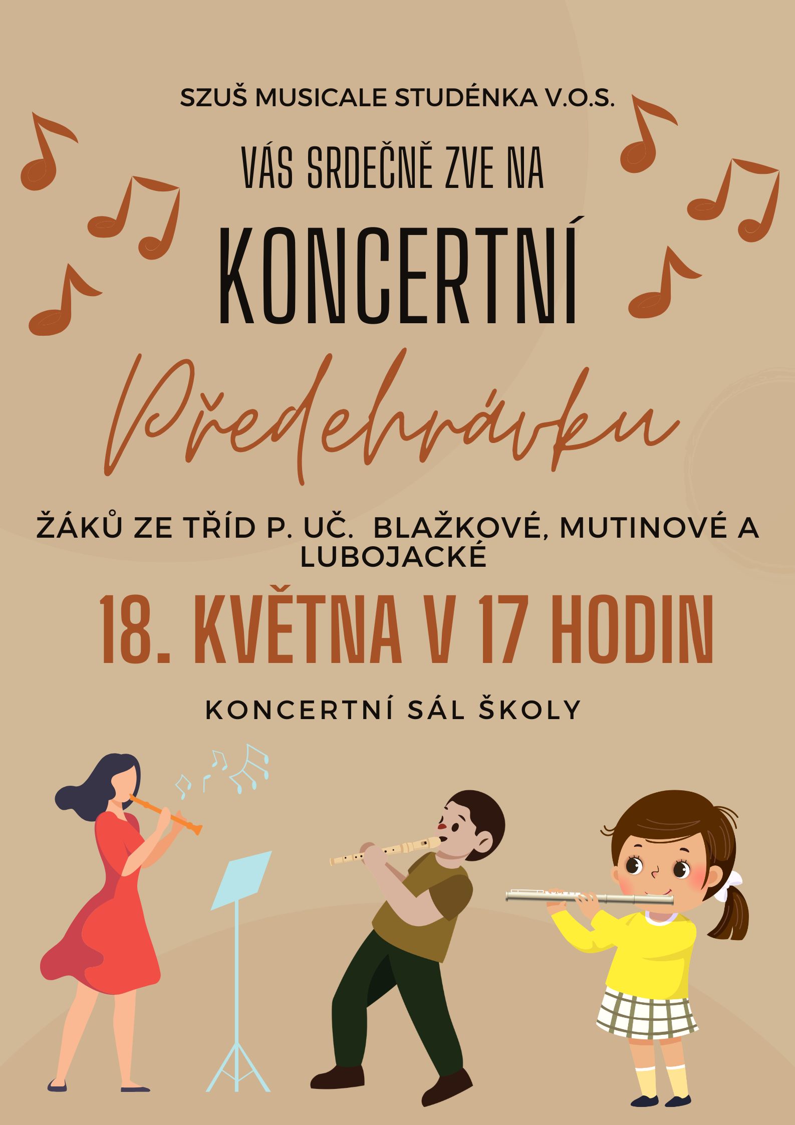 Brown Vintage Classical Concert Poster