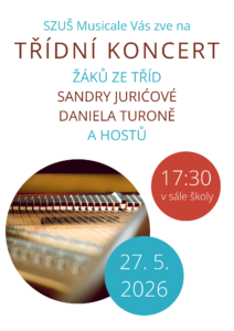 Plakát třídní koncert 2026
